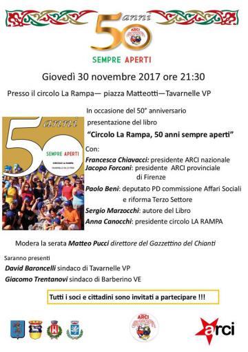 Circolo La Rampa, 50 anni sempre aperti