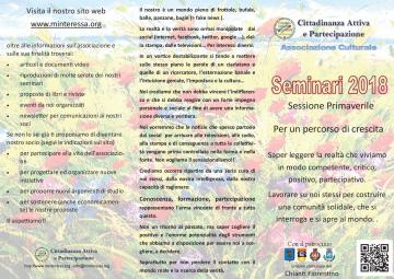 Seminari sessione primaverile